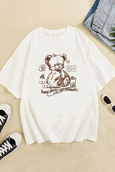 Trend Sizde Tricou unisex cu ursuleț imprimat