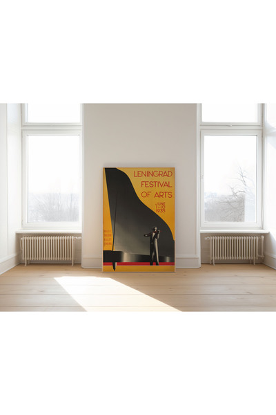 Pegziz Leningrad Müzik Festivali Reklam Afişi Dekoratif Sanatsal Poster 50x70cm.