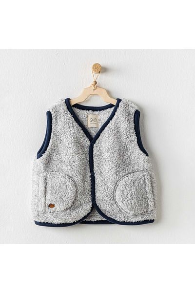 andywawa Baby Boy Vest Gray