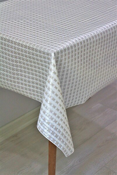 DedeEvTekstil مفرش طاولة قابل للمسح بلمسة نهائية شفافة من مادة PVC - 476