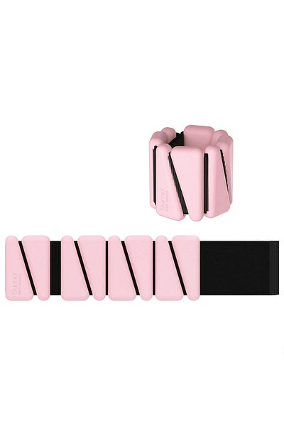 Gymo Pro Series Adjustable Silicone Wrist Weight 2x500gr Triangle Pink