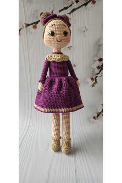 Merveyyyra Örgü Amigurumi Şirin Bebek 30Cm Amigurumi Oyuncak