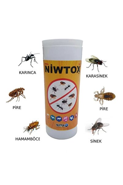 NİWTOX Niwtox Toz 100gr Kuş Kedi Köpek Tavşan Parazit Pire Karınca Tozu