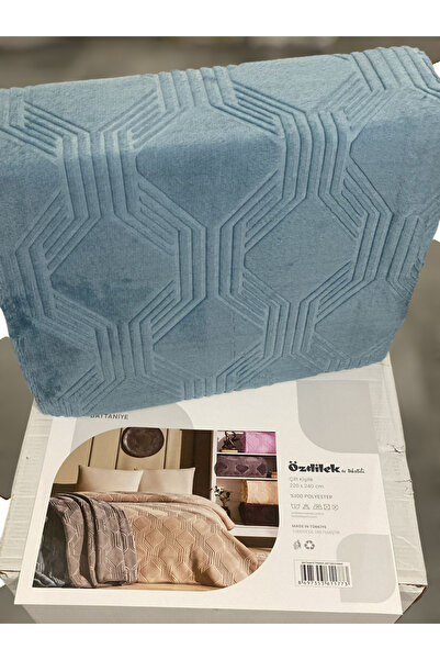 Özdilek Art Deco Trendy Двоспальне ковдра - Синій 220x240