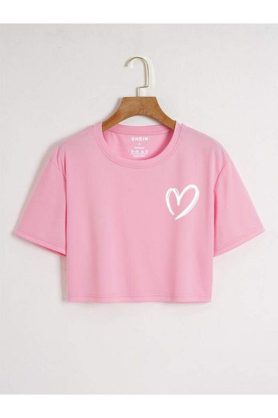 Machetta Unisex Heart Printed Oversize T-shirt