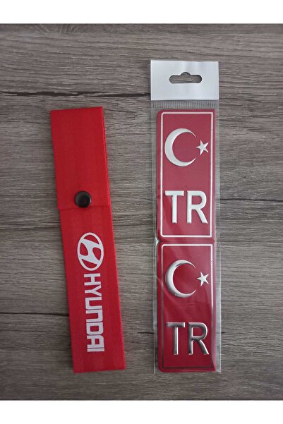 Compax Hyundai Uyumlu Kırmızı Renk Yüksek Kalite Tampon Dili & Çeki Ipi ve Tr...