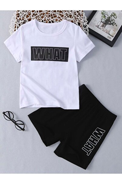 Keywest Дитячий комплект з принтом, бавовняні шорти та футболка