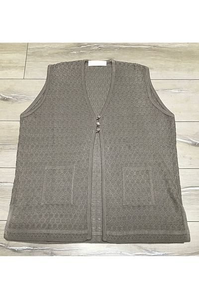 ECE GİYİM Seasonal Vest - Three Buttons, Pockets and Mercerized