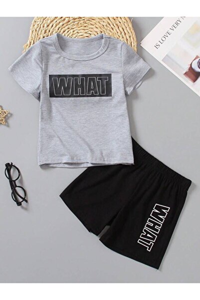 Keywest Дитячий комплект з принтом, бавовняні шорти та футболка