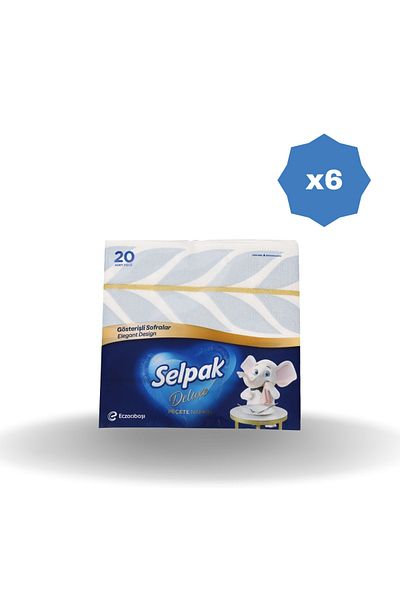 Selpak DELUXE Napkin 20 Pieces X 6 PIECES