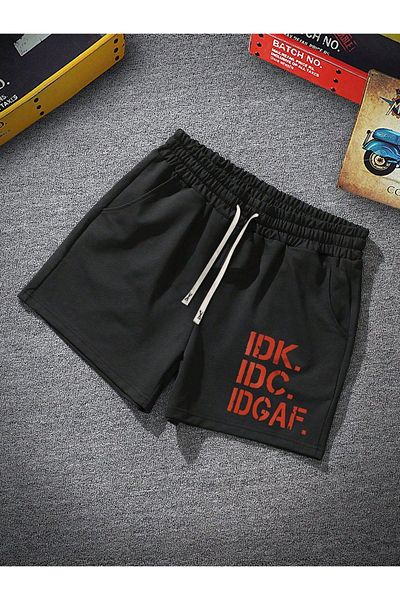BEGRİFF Γραπτό σορτς Unisex Idgaf