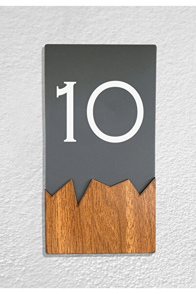 Dekokonsept Vertical Plexi Wood Detailed Uv Printed Apartment Apartment Hotel...