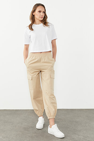 PAULMARK Paçası Lastikli Kargo Cepli Pantolon