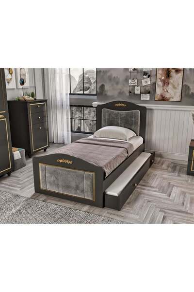 ROSEPAL Tokyo Antrasit Yavrulu Karyola