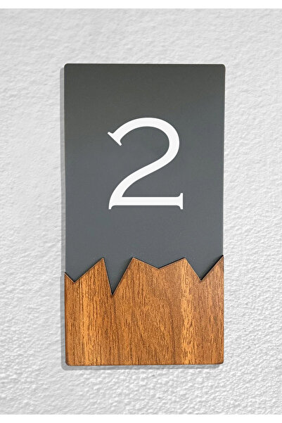 Dekokonsept Vertical Plexi Wood Detailed Uv Printed Apartment Apartment Hotel...