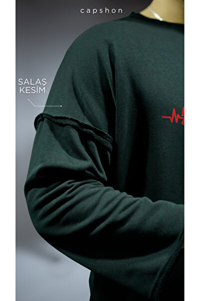 Oxlade Oversize μακρυμάνικο μαύρο φούτερ 100% βαμβάκι ®