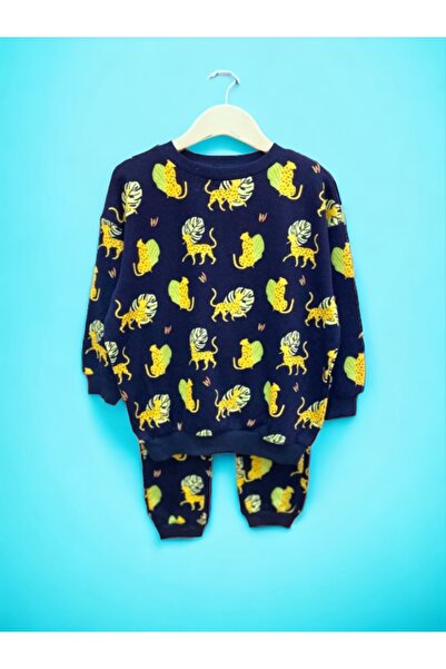 LİTTLE TORTOİSE Хлопчачий комплект з леопардовим принтом