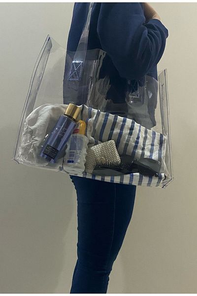 pamukkale branda TRANSPARENT BEACH BAG