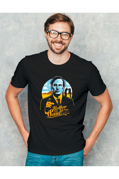 AEMİ Tricou supradimensionat unisex Better Call Soul Breaking Bad Series, imp...