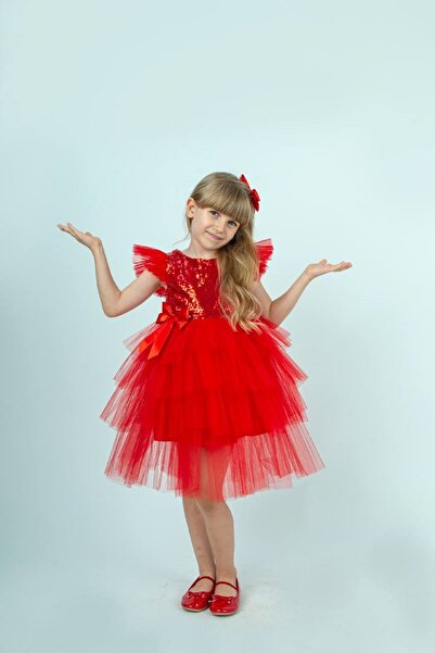 DFN Pullu Tütü Etekli Elbise