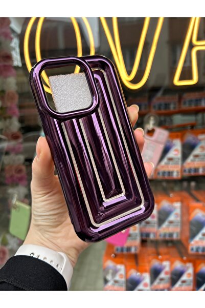 OVADA İphone 15 Pro  Uyumlu 3D Labirent Desenli Silikon Kılıf