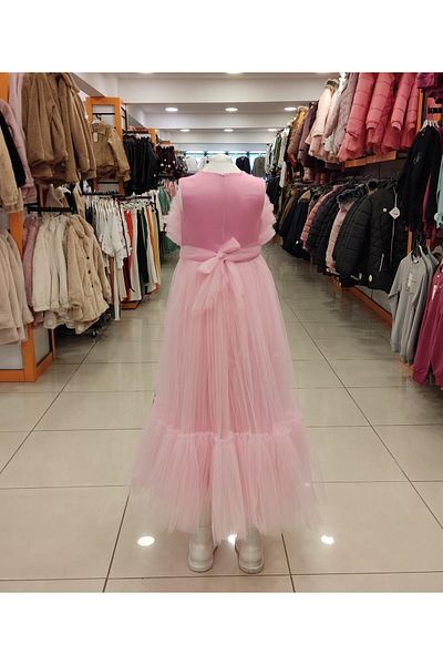 Yonca Çocuk DAİSYGIRLS Παιδικό 2309 Roba Girl Βραδινό φόρεμα με ζώνη