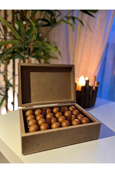 TabSecret Candle Toffee Ahşap Kutu Mum