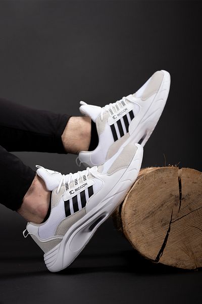 Riccon torrine 001293   Model Pánské Sneaker - Bílá a Ledově Černá