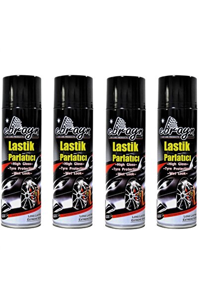 caraks Premium Lastik Parlatıcı Tampon Parlatıcı Koruyucu Ebrayn Aerosol Sprey 500 ml Kaliteli 4 Adet