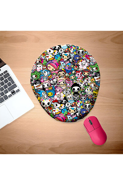 UcuruStore Ελάχιστης απλότητας χαριτωμένη οβάλ βάση ποντικιού με σχέδια κινου...