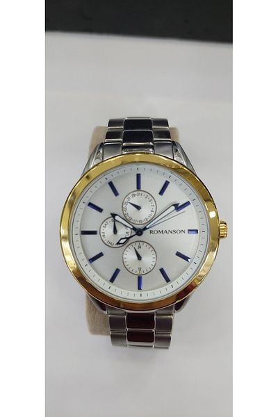 Romanson Romanso MGP24K GOLD PLATED steel men's armwatch