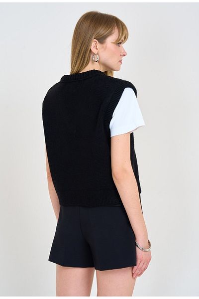 fujya WOMEN'S V-NECK SWEATER