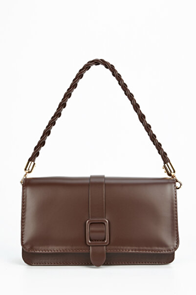 minebag В'язана сумка Adel для жінок з ручкою, коричнева