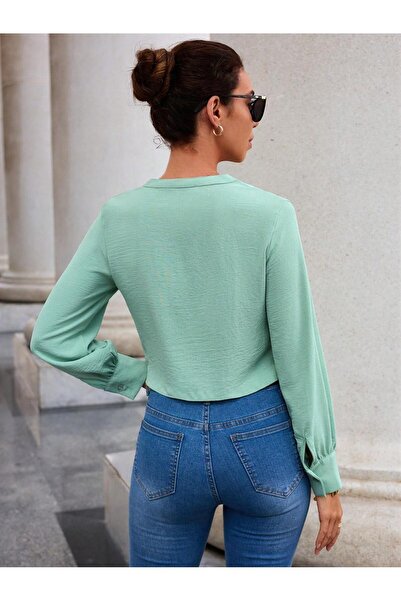 FARM ANİMALS Front Ruffle Blouse