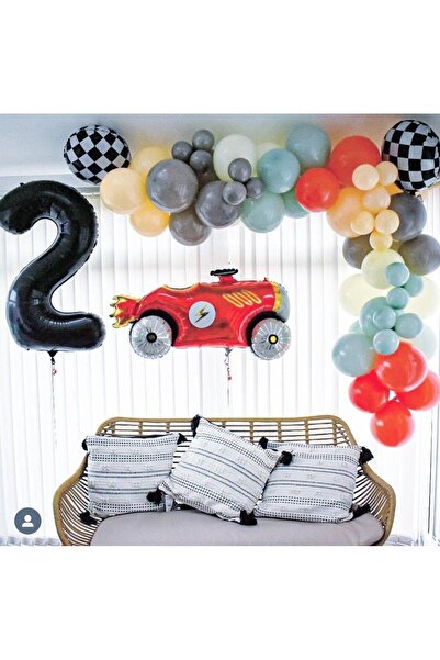 Partifabrik Yarış Temalı Zincir  Balon Seti
