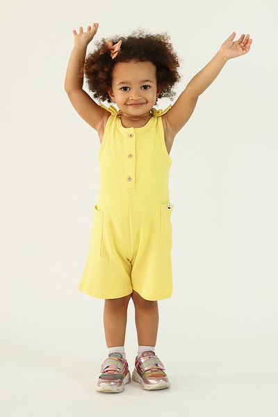 Harika KIDS Girl's Embroidered Basic Jumpsuit