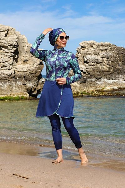 SEBOTEKS Κλειστό μαγιό Hijab με καλσόν Pareo Model Design 22922294