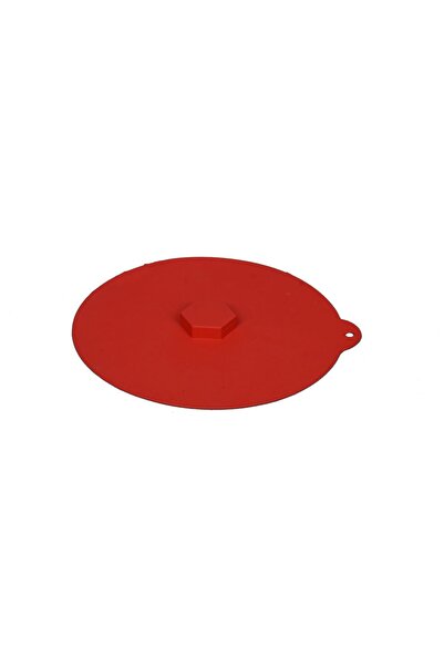 HOLLYHOME 2'li Silikon Vakum Kapak, Tencere, Tava Kapağı Gri/kırmızı Çap:24 Cm