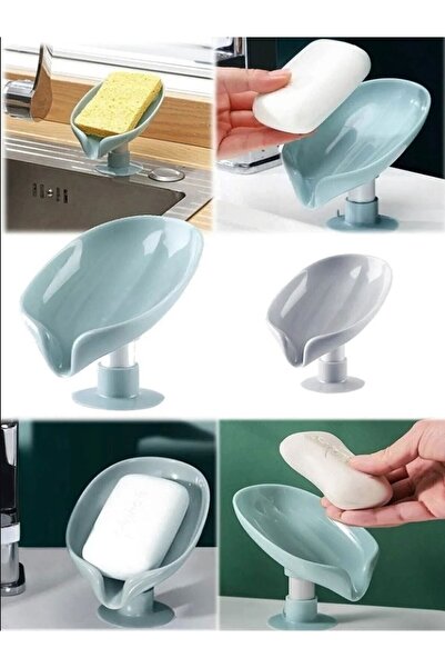 Slique 1 Adet Dekoratif Sabunluk Pratik Vantuzlu Su Giderli Sabunluk | Vantuz...