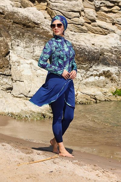 SEBOTEKS Κλειστό μαγιό Hijab με καλσόν Pareo Model Design 22922294