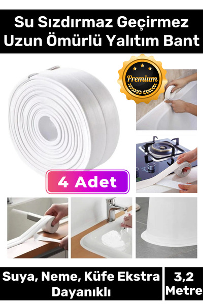 Genel Markalar Deluxe Su Geçirmez Sızdırmaz Dayanıklı Lavabo Pvc Yağ Kenar Kü...