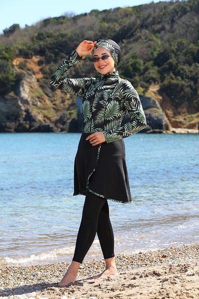 SEBOTEKS Κλειστό μαγιό Hijab με καλσόν Pareo Model Design 22922294