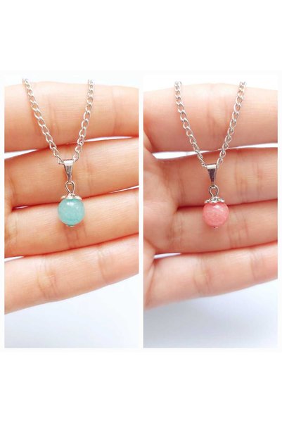 REN AKSESUAR Two Ceyd Natural Stone Necklaces