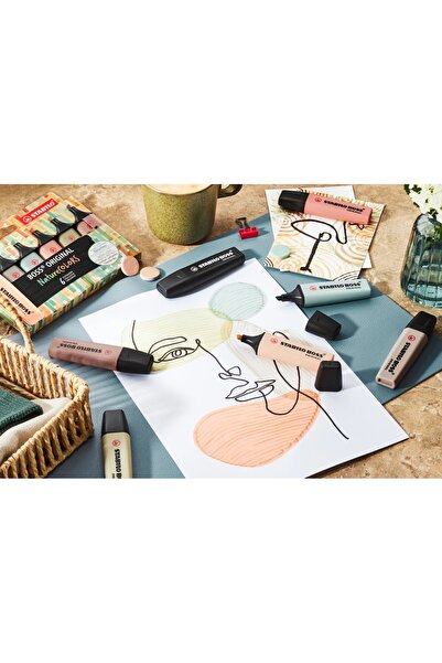 Stabilo Boss Nature Colors 70/163 E.mavi? Fosforlu Kalem