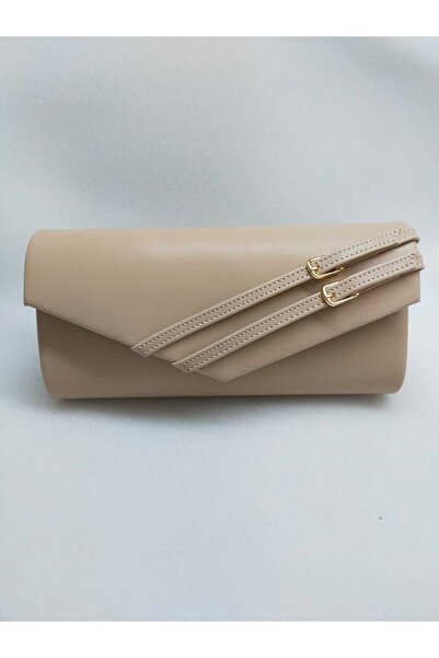 bsc TEN SKIN CUNNY LEATHER GOLD BUCKLE EVENING BAG