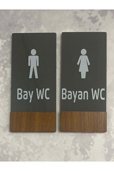 Dekokonsept Wooden Series Vertical Wc Direction Sheet Set