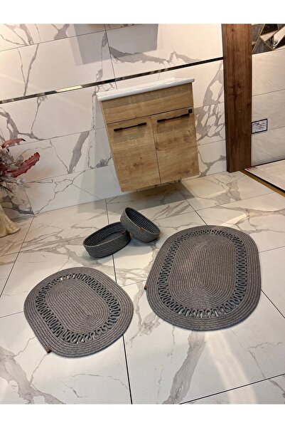 Namteks 40x60-50x80 Килимок 2 Кошик Набір для ванної кімнати Подарунковий набір для весілля