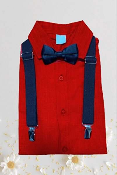 Nacar ERKEK ÇOCUK GÖMLEK PAPYON ASKI 23 NİSAN GÖSTERİ TAKIMI