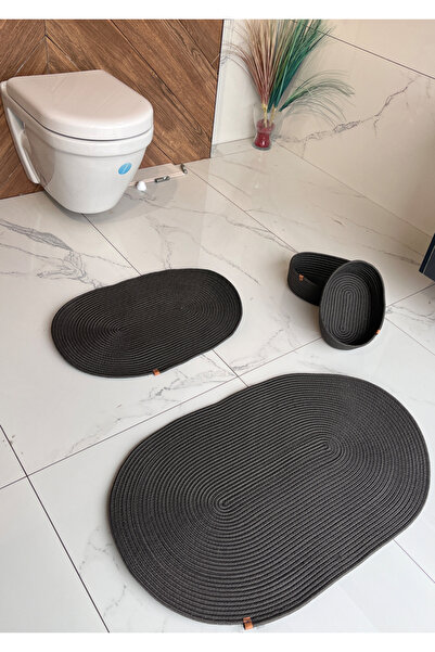 Namteks 40x60-50x80 Set de baie cu 2 covorașe și 2 coșuri, cadou pentru cadou