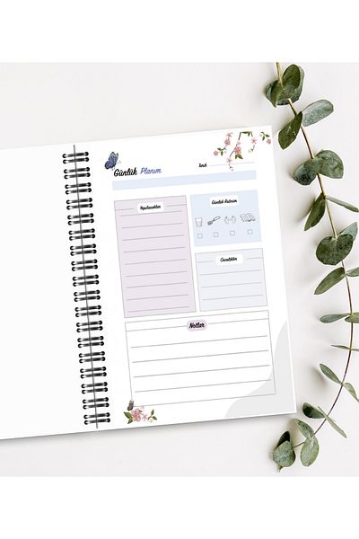 BULUT DİJİTAL Daily Planning Notebook A5 50 Sheets